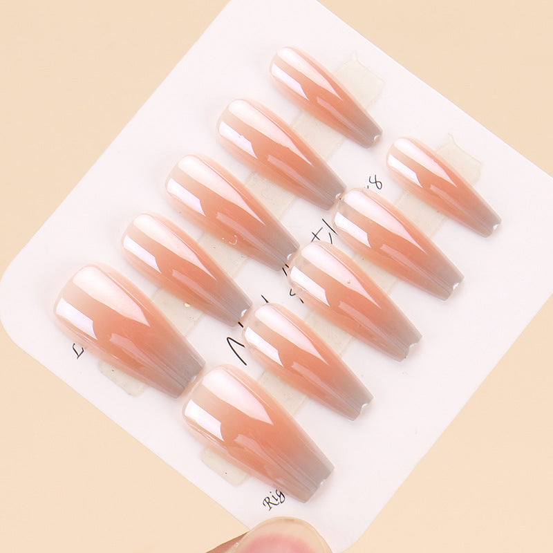 Künstlerische Ombre Stiletto Press-On Nägel Karnz