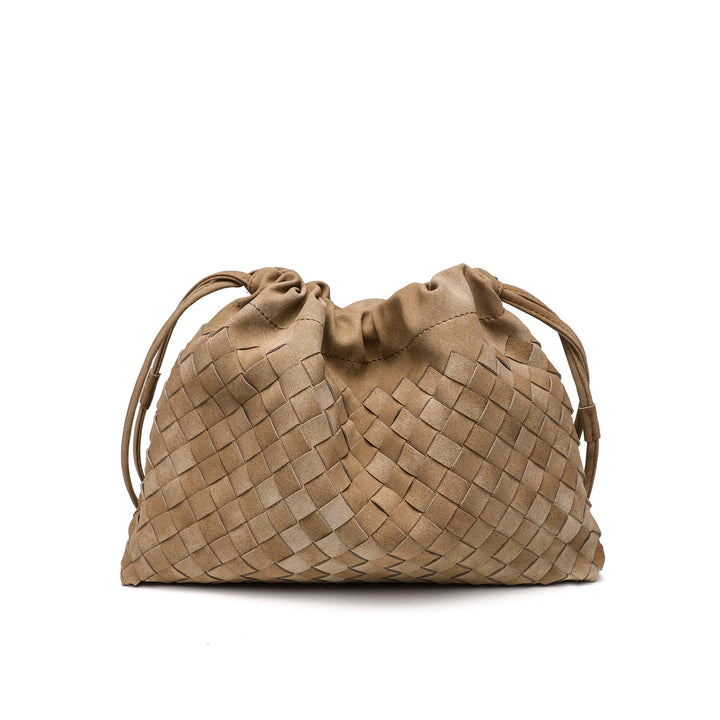 Woven Drawstring Schultertasche Karnz