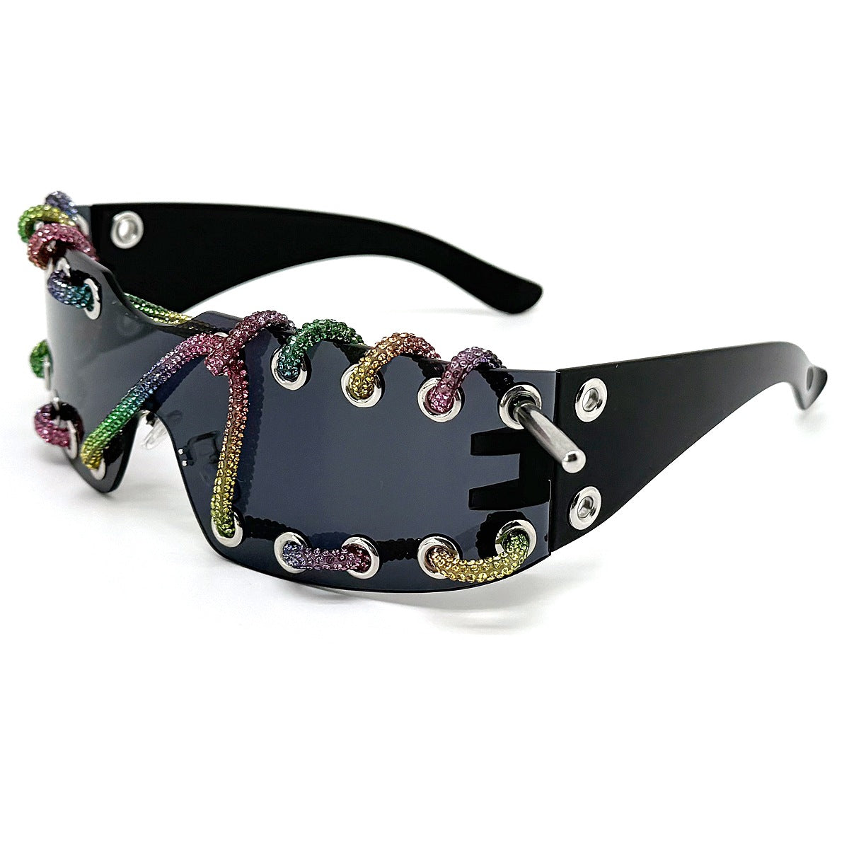 Damen Sonnenbrille mit einzigartigem Schnürdesign Karnz