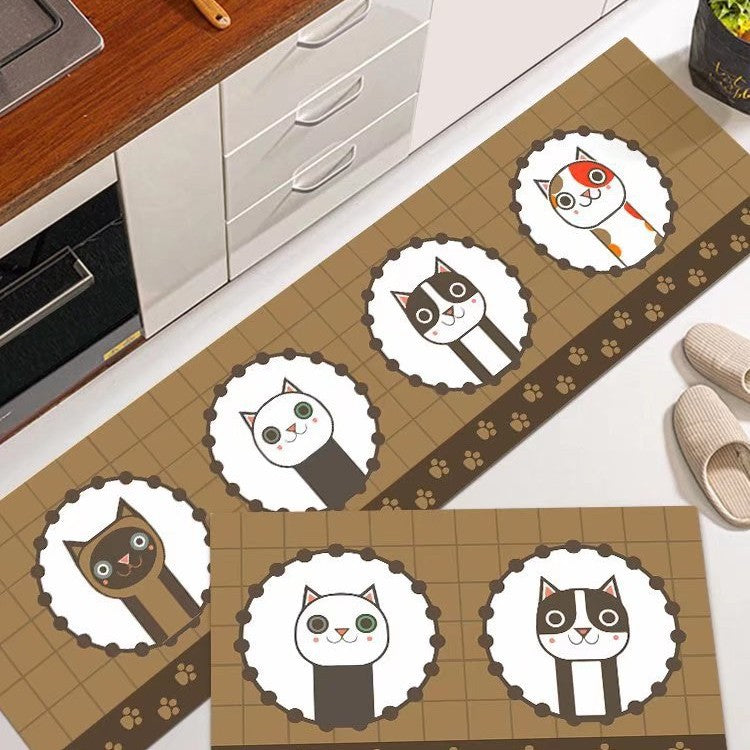 Katzen-Themen Küchenmatte Karnz