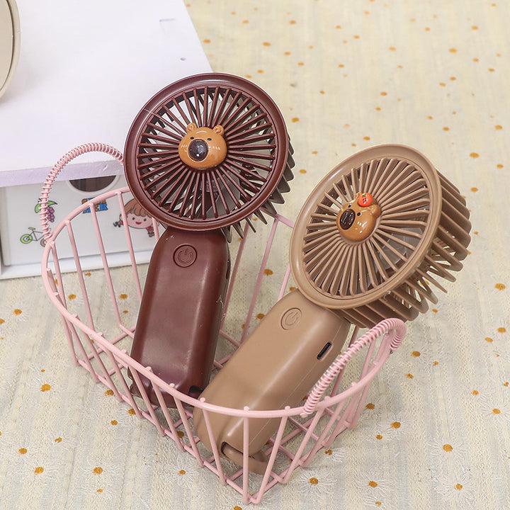 Damen Tragbarer Handventilator mit süßem Bärenmotiv Karnz
