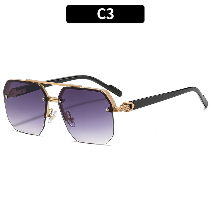 Elegante geometrische übergroße Sonnenbrille