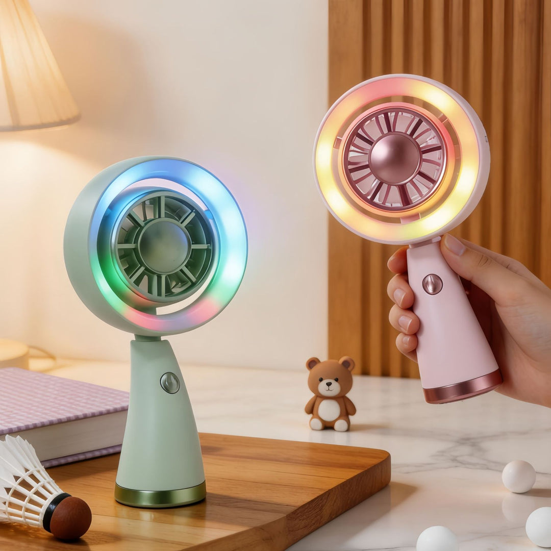 Unisex Tragbarer LED Ventilator im modernen Design Karnz