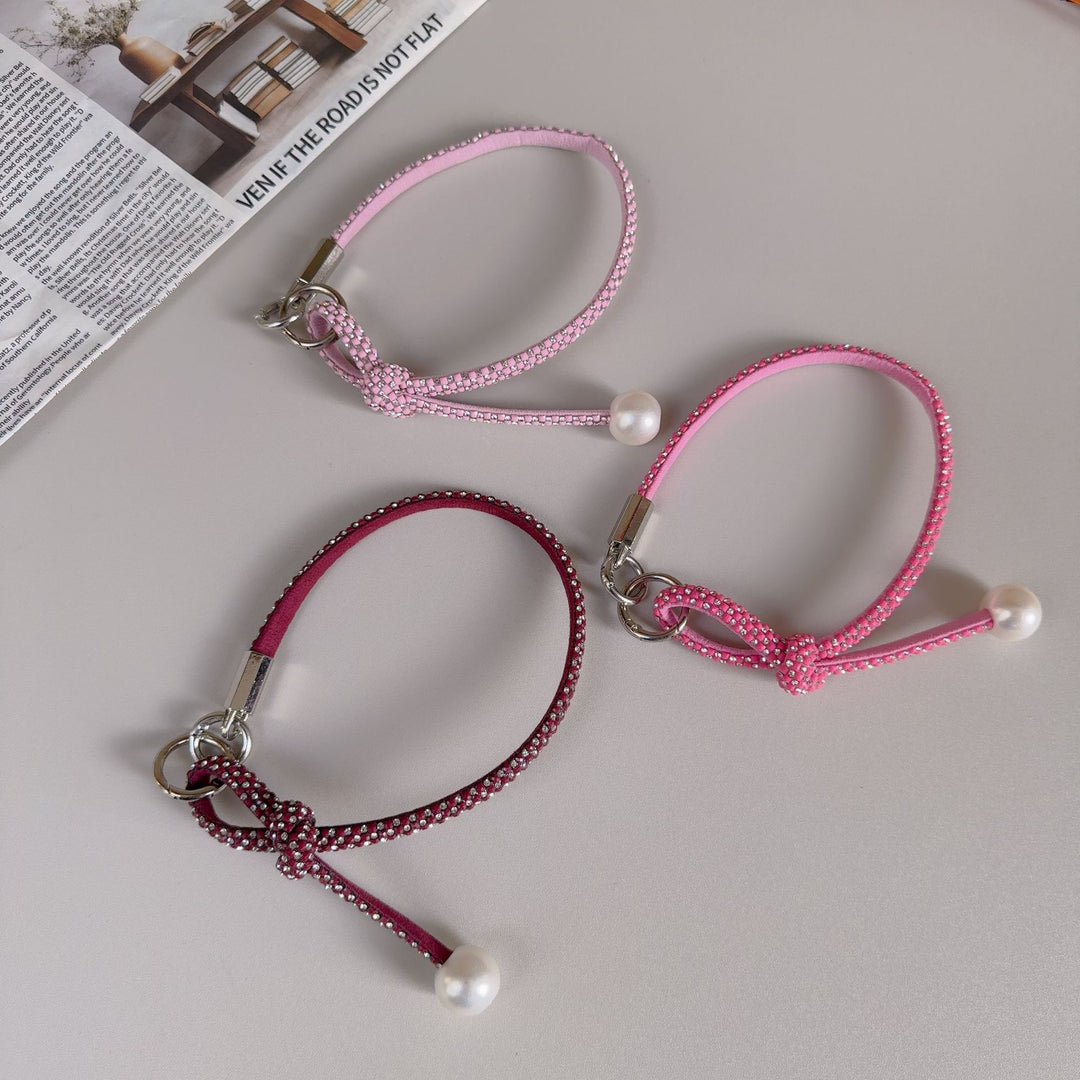Elegante geknotte Perlenarmband-Band Karnz
