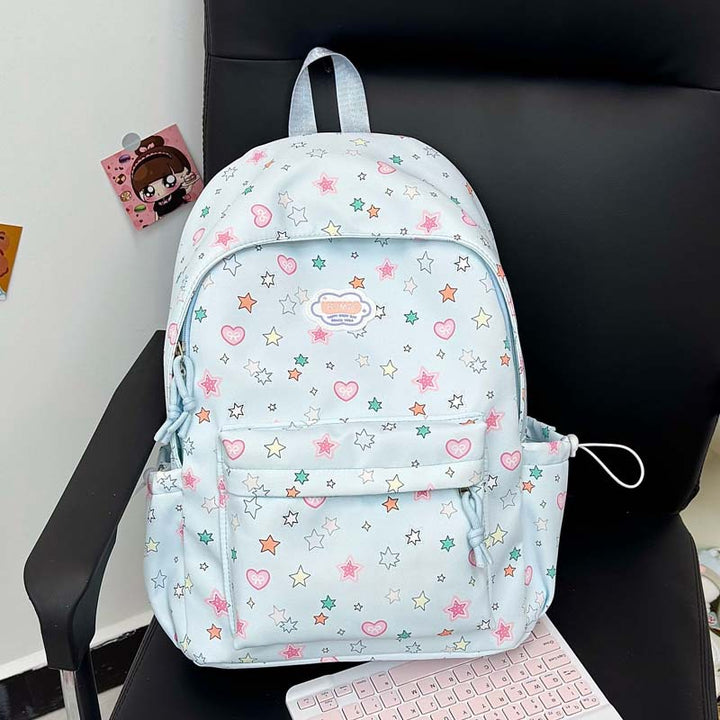 Verspielter Sternen-Print-Rucksack Karnz