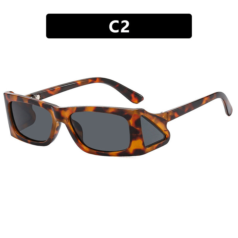 Damen extravagante Sonnenbrille im geometrischen Design Karnz
