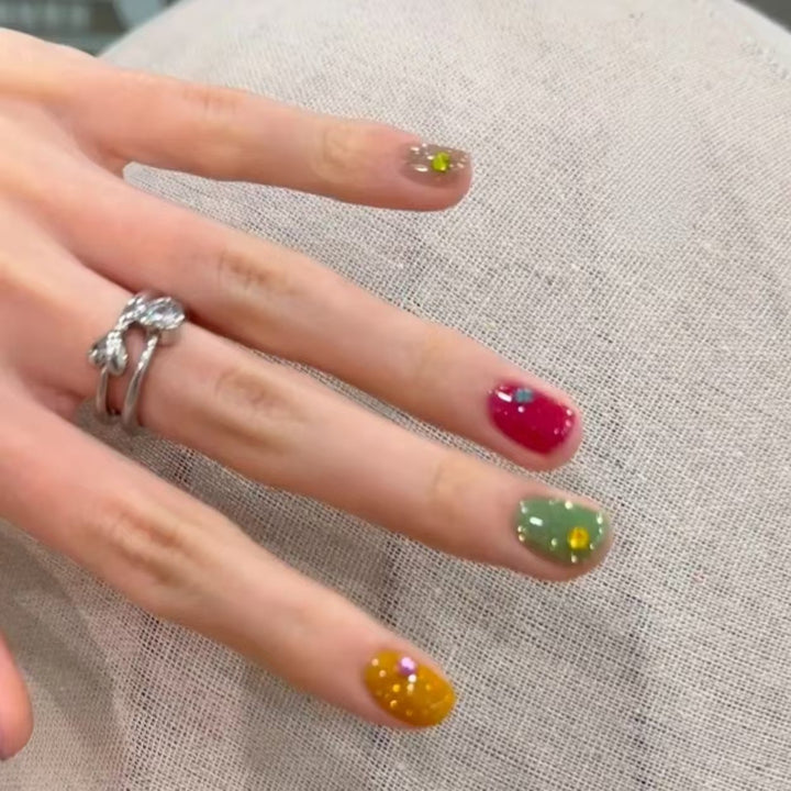 Glitzer-Nagelkunst-Set
