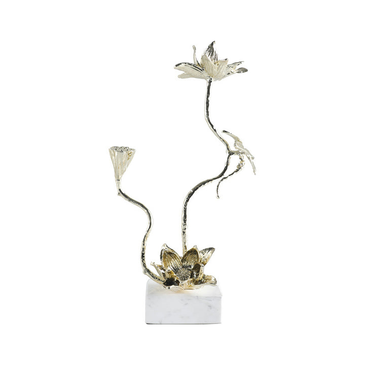Elegante Lotusblume Skulptur