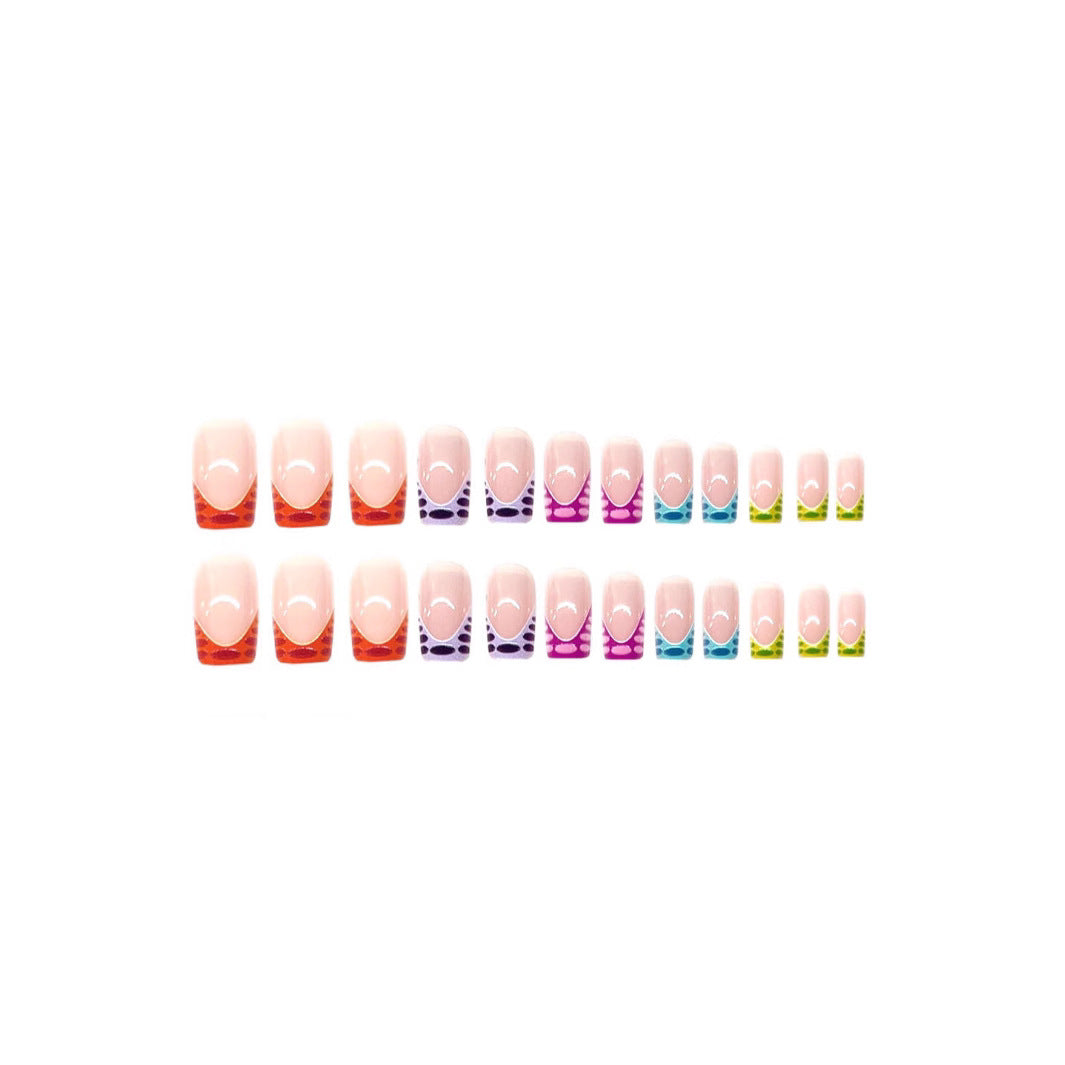 Vibrant Bunte Pediküre Nagelkunst Karnz