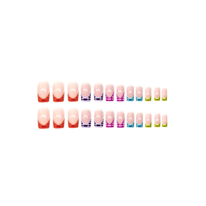 Vibrant Bunte Pediküre Nagelkunst Karnz