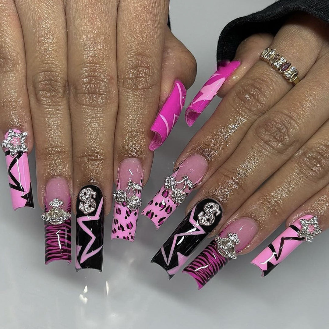 Künstlerische Glam Nagelkunst Extensions Karnz