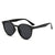 Damen Cat-Eye Sonnenbrille mit transparentem Rahmen Karnz