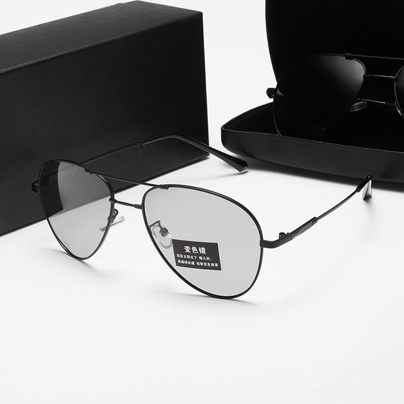 Herren Polarisierte Flugzeug-Sonnenbrille mit ultraleichtem Rahmen und UV-Schutz Karnz