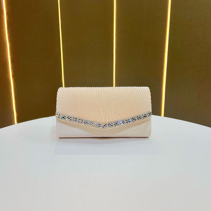 Plissee Abend Clutch
