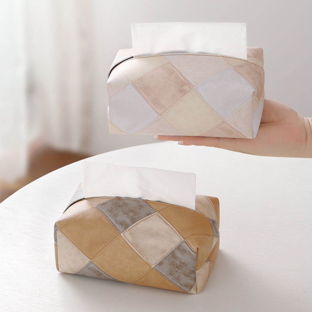 Chic Patchrk Gewebe Box Abdeckung