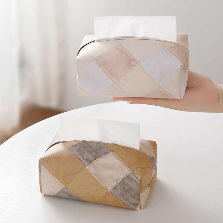 Chic Patchrk Gewebe Box Abdeckung