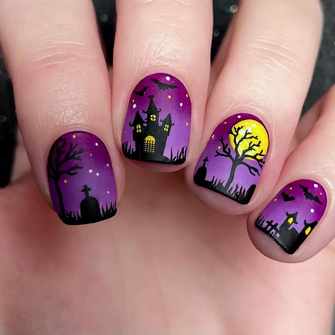 Halloween Nagelkunstset mit Gruseligen 3D-Motiven Karnz