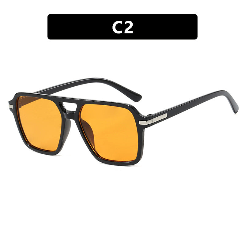 Damen modische rechteckige Sonnenbrille mit stylishem Design und UV-Schutz Karnz