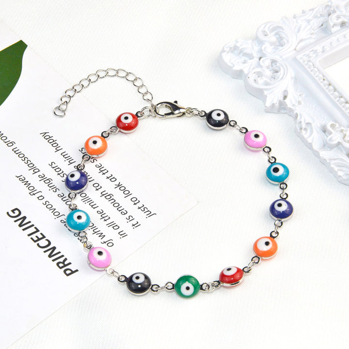 Bunte Augen Charm Brille Kette Karnz