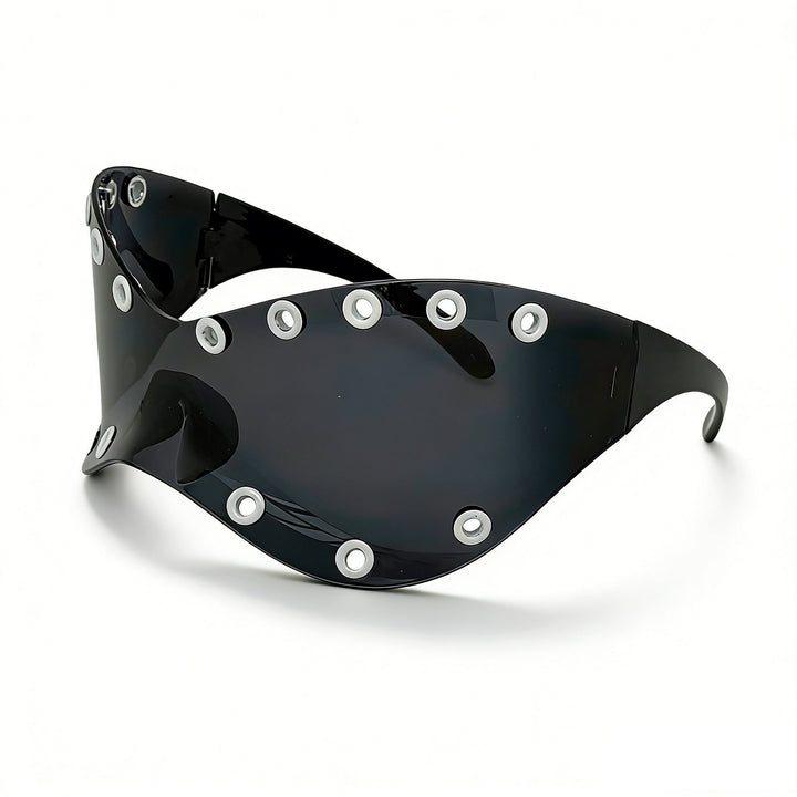 Damen Sportliche Designer-Sonnenbrille mit innovativen Metallakzenten Karnz