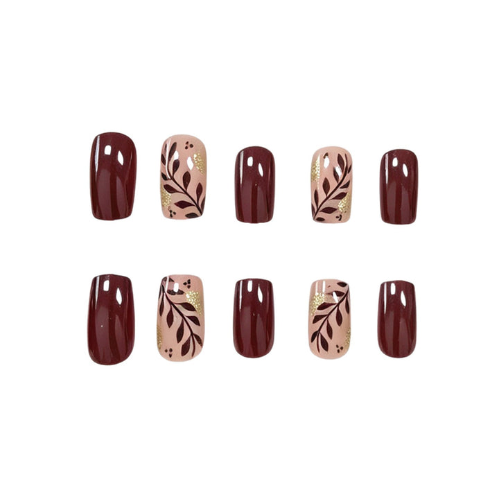 Künstlerische Herbst-inspirierte Nagelkunst Karnz
