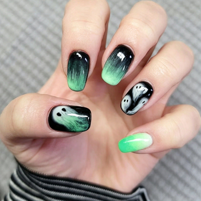 Geisterthemen Künstliche Press-On Nagelset