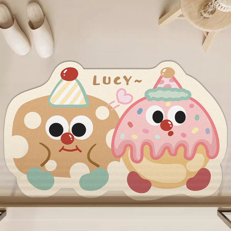 Verspielt Cartoon Blob Badevorleger
