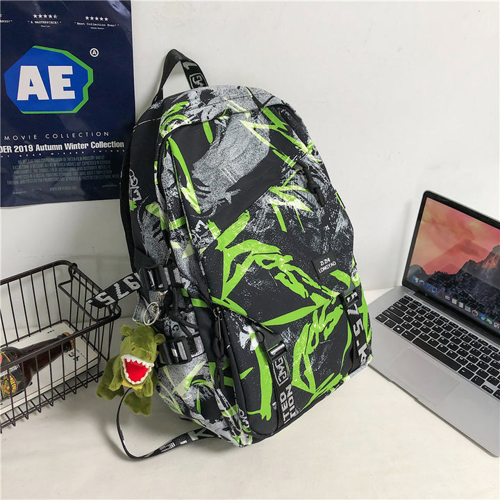 Stylischer Grafikdruck-Rucksack Karnz