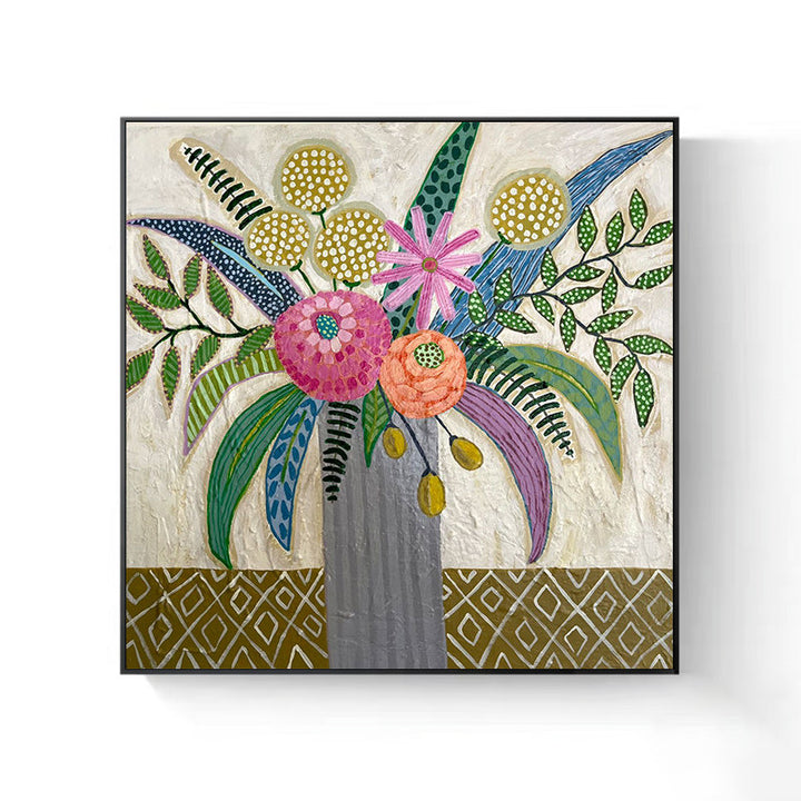 Florale dekorative Leinwandkunst