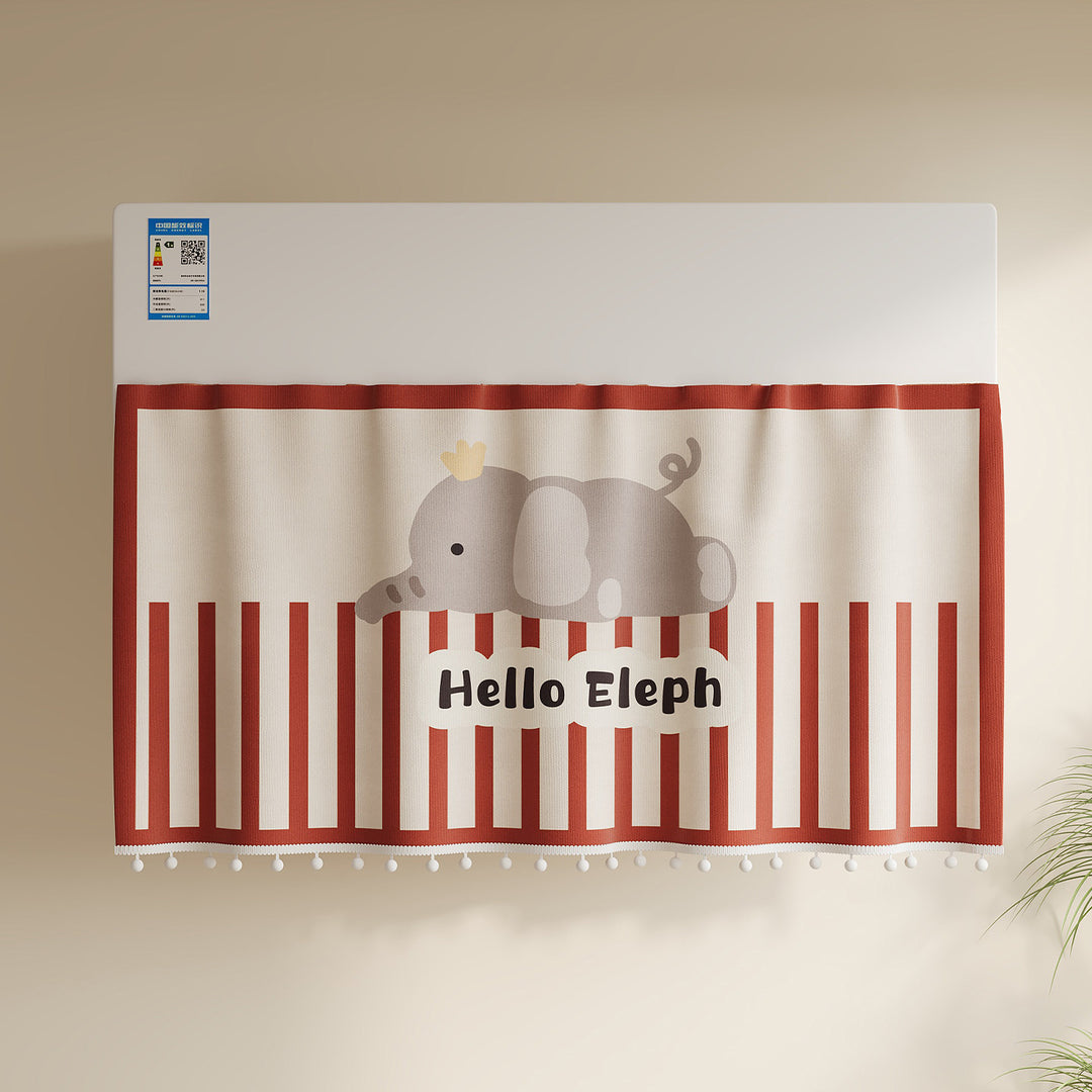 Children's Illustrated Pom-Pom Trim Appliance Top Dust Cover