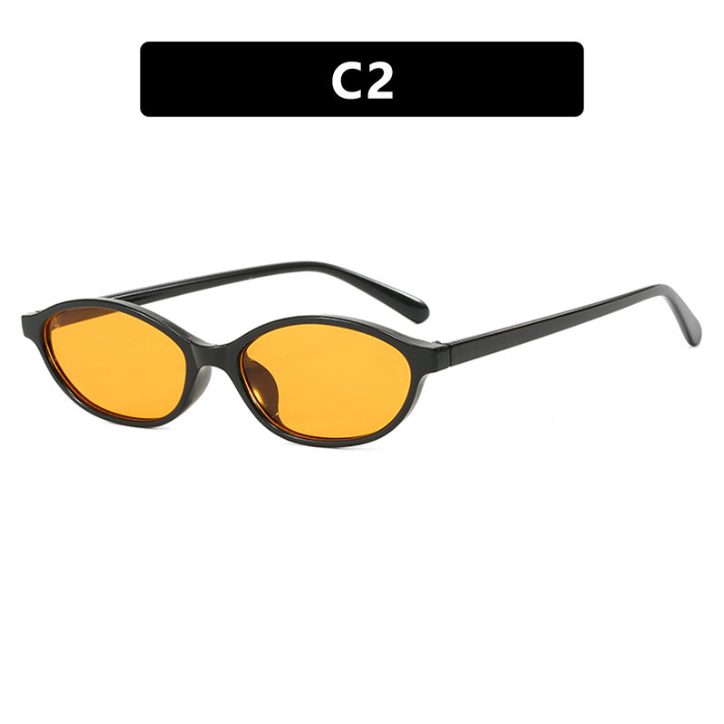 Damen modische Sonnenbrille mit elegantem ovalen Rahmen und UV-Schutz Karnz