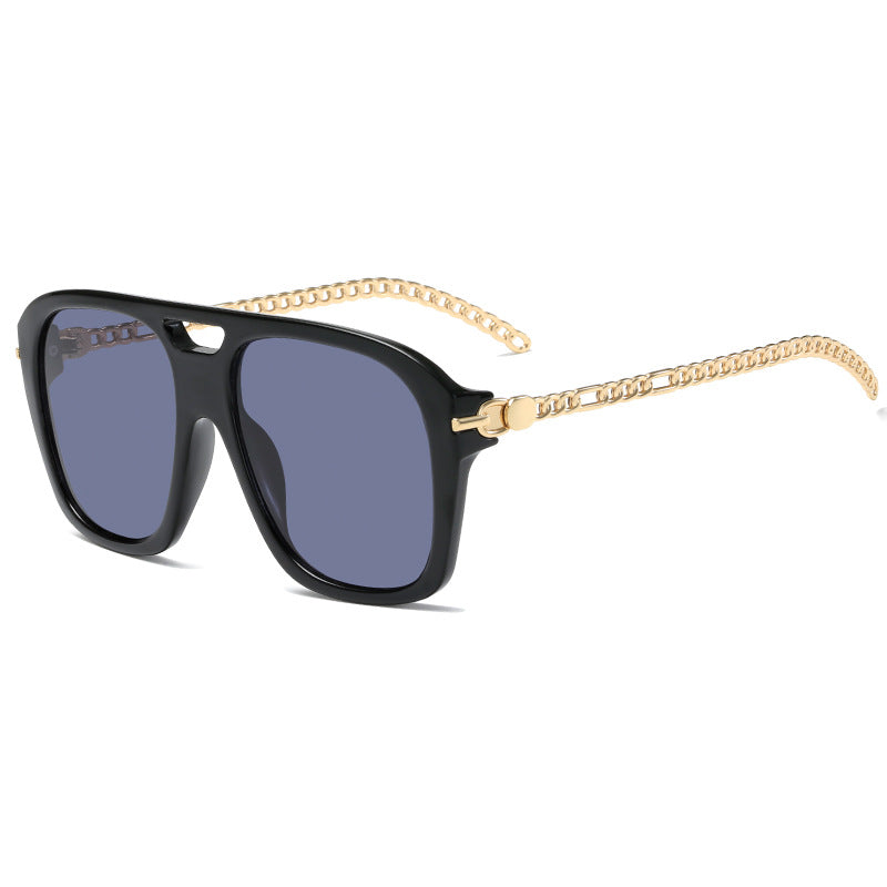 Damen Luxuriöse Sonnenbrille mit einzigartigem Kettenrahmen Karnz