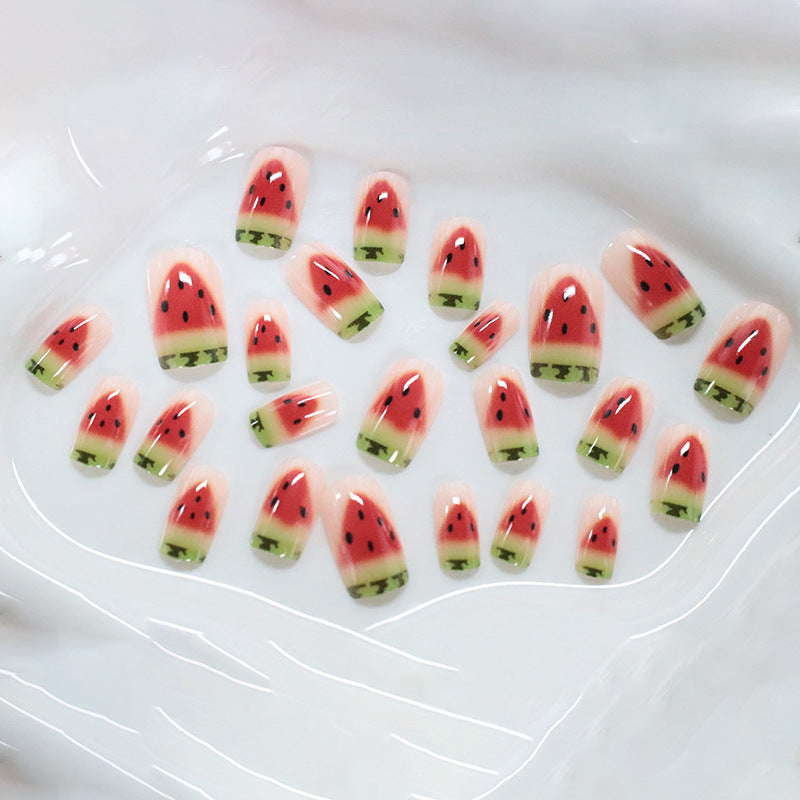 Wassermelonen-Themen Nagelkunst Karnz