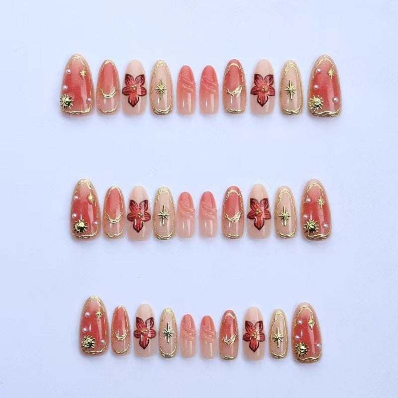 Blumenakzent Press-On Nagelkunstset
