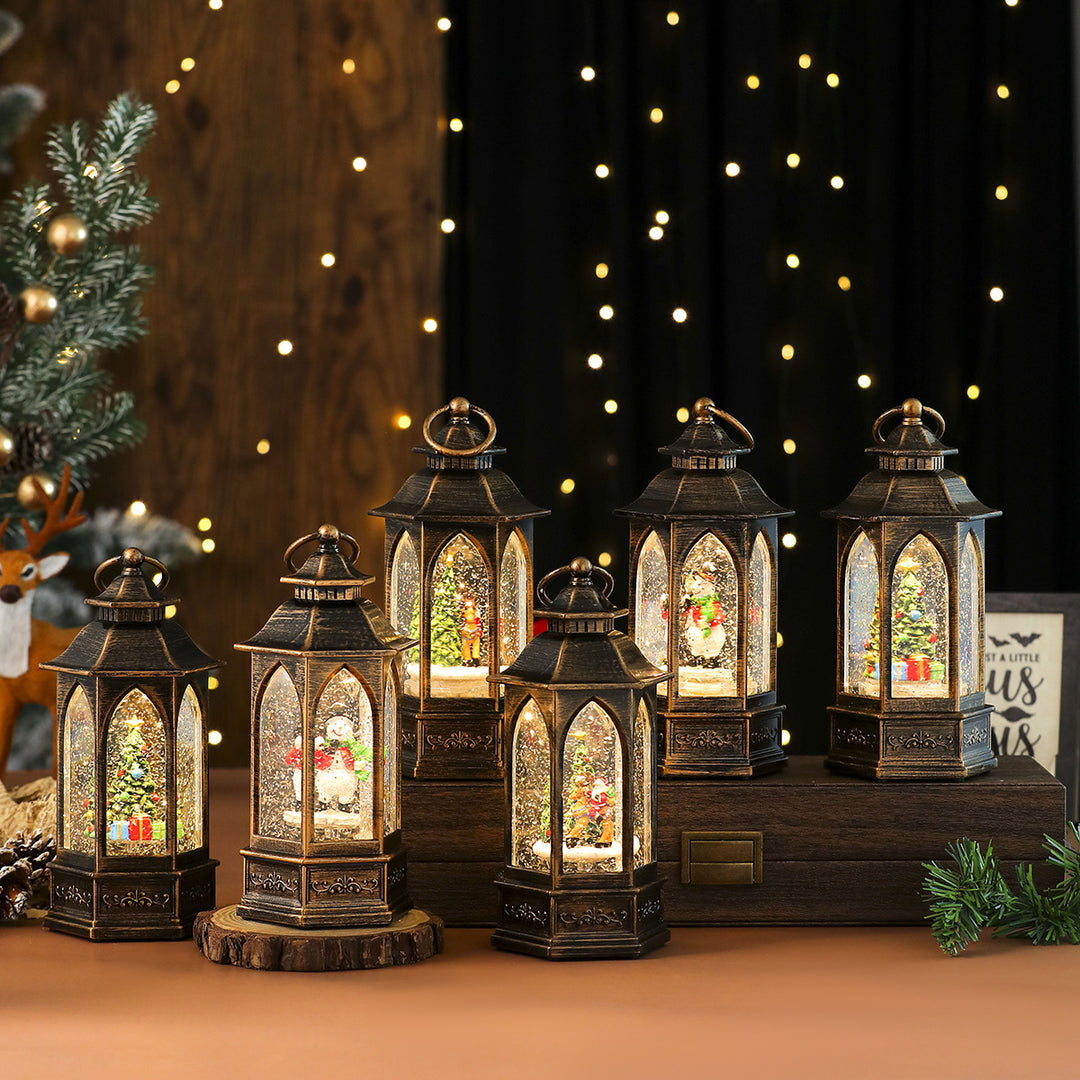 LED Dekorative Weihnachtsdorf Laterne Karnz