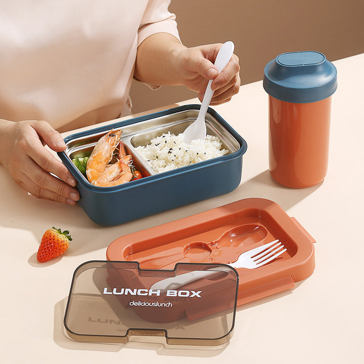 Dual-Kompartiment Edelstahl Lunchbox