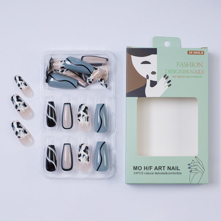Kunstnägel im modernen Tiermuster Design Karnz
