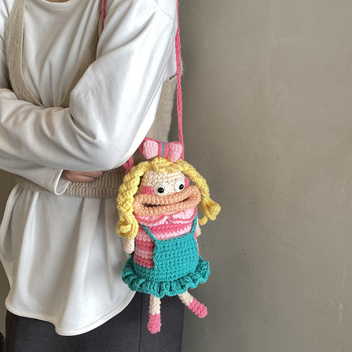 Häkel Charakter Mini Rucksack