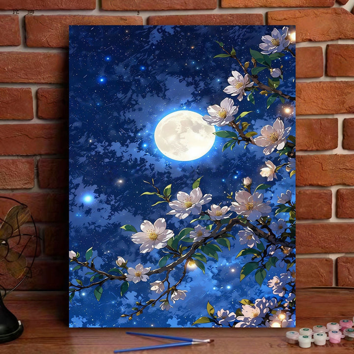 Romantisches Blumen-Landschaft-Leinwand-Kunst-Kit Karnz