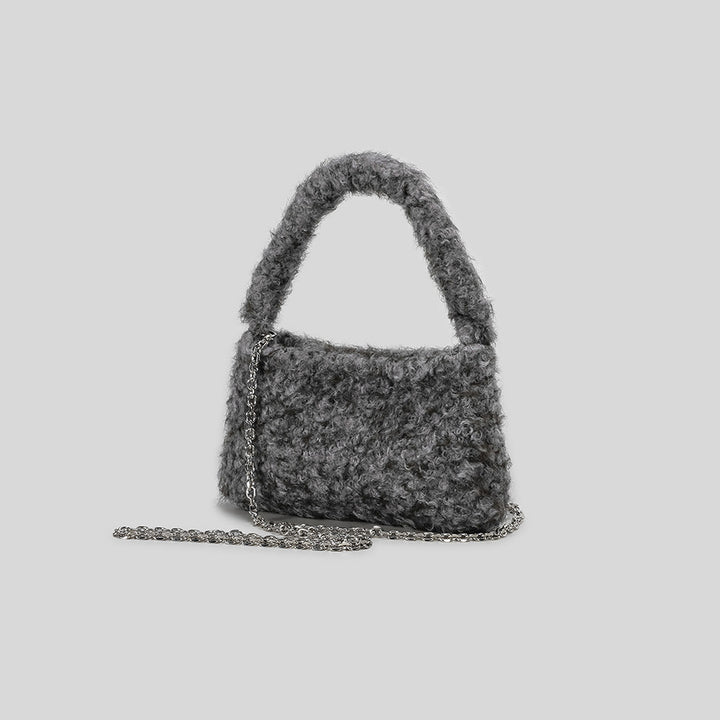 Plüsch-texturierte Handtasche