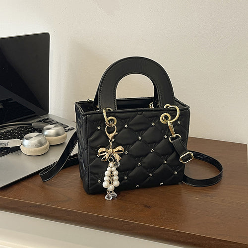Elegante gesteppt Mini-Handtasche