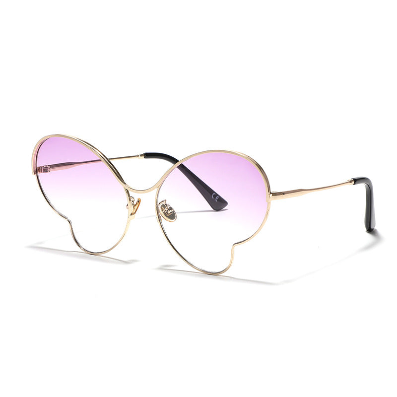 Damen extravagant designte Schmetterlingsbrille Karnz