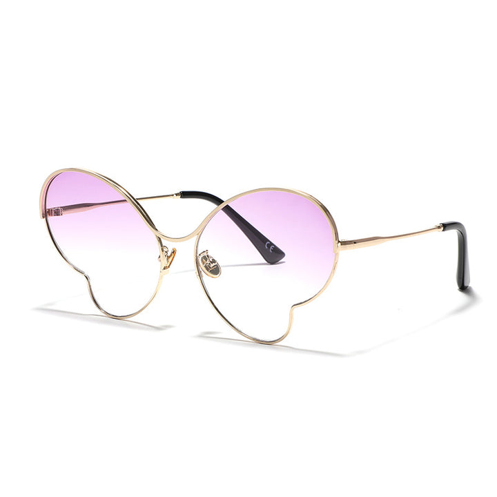 Damen extravagant designte Schmetterlingsbrille Karnz
