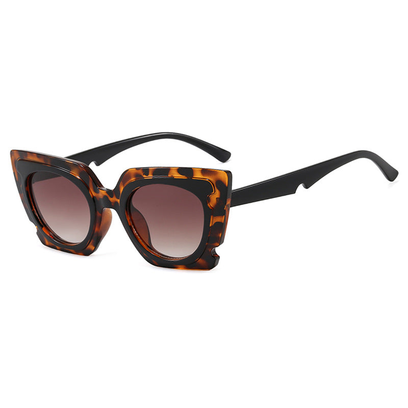 Damen oversized Sonnenbrille mit extravagantem Rahmen und UV-Schutz Karnz
