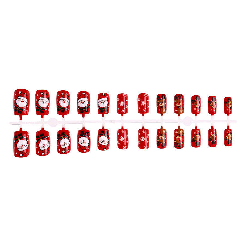 Festliches Urlaubs-Themen Press-On Nagelkunst-Set Karnz