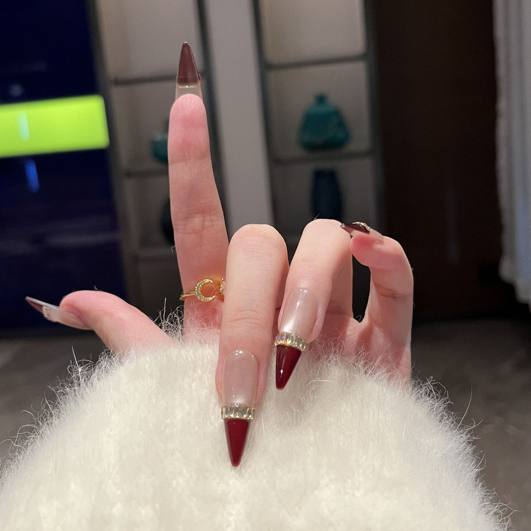 Elegantes Stiletto Nagelkunst Set
