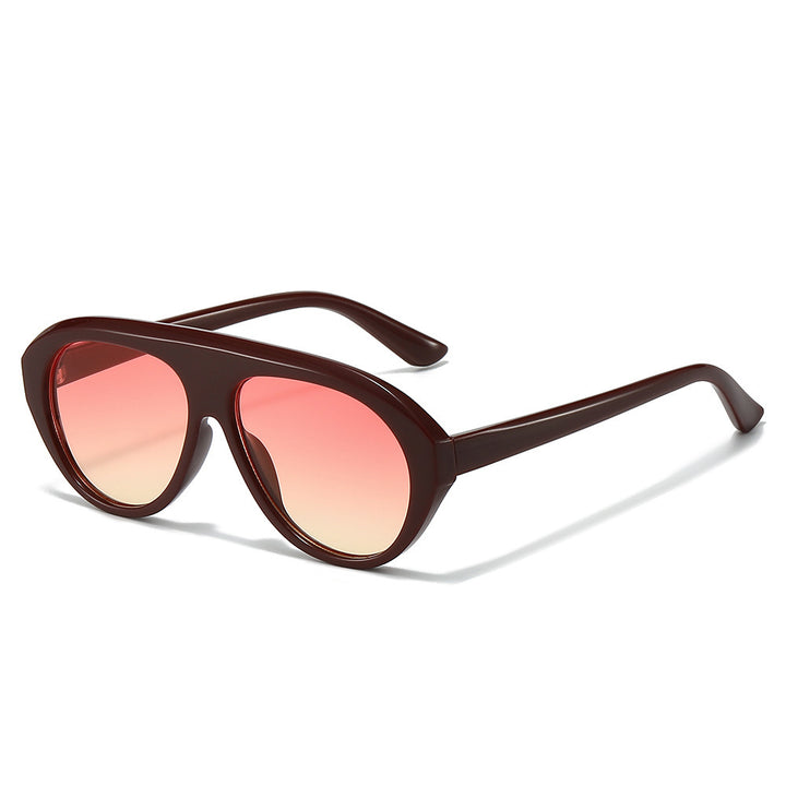 Oversized Geometric Aviator Sonnenbrille Karnz