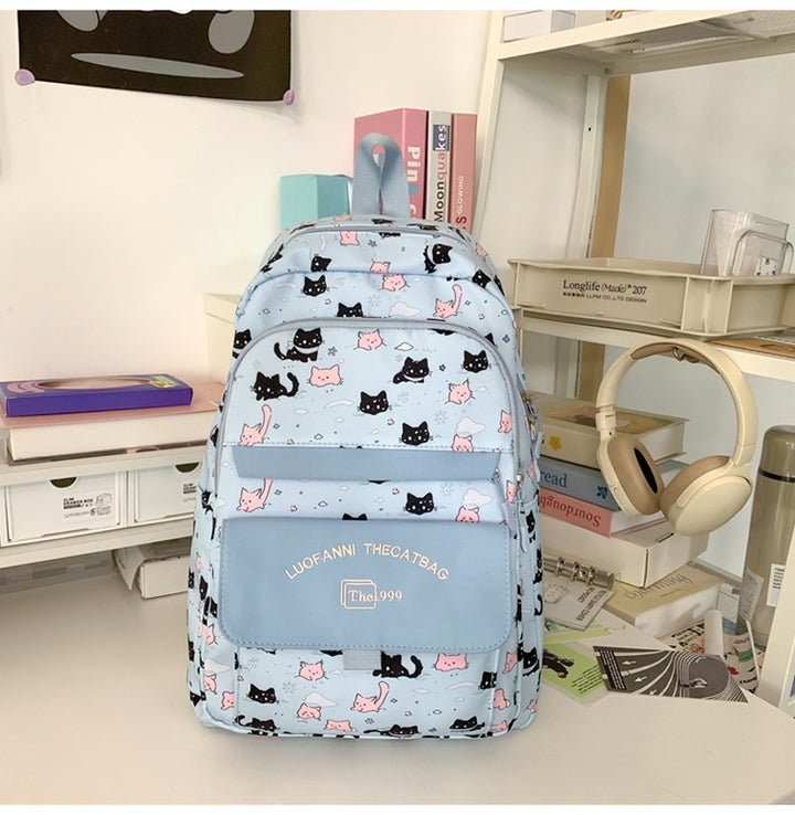 Verspielt Katzenthemen Rucksack Karnz