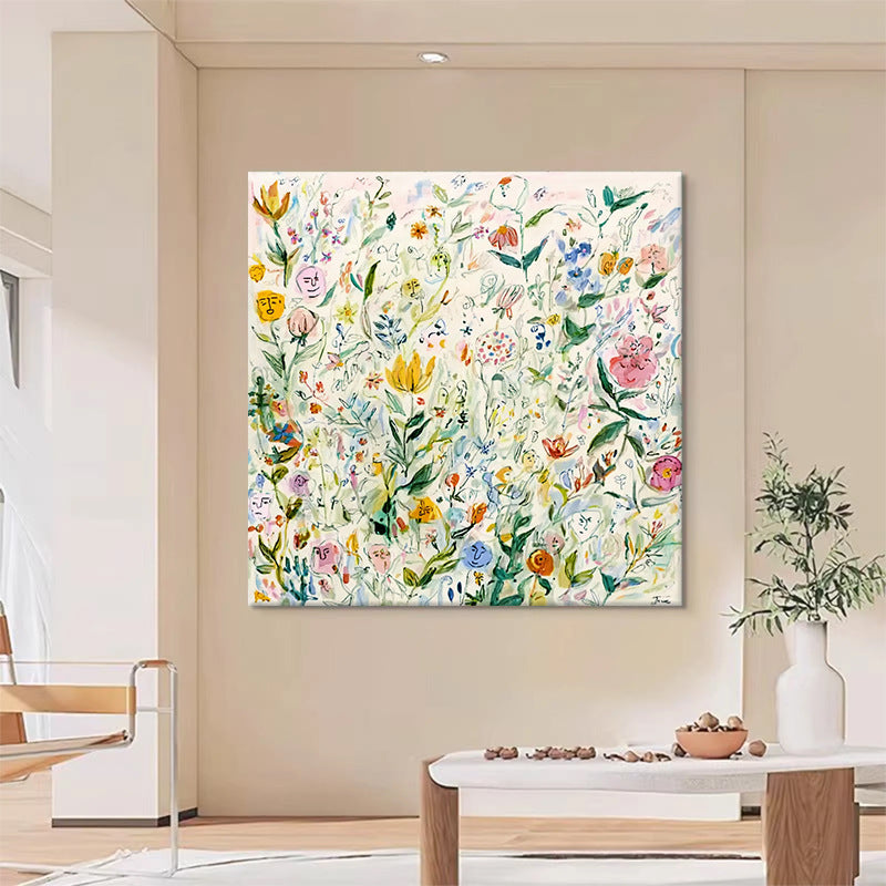 Blumeninspirierten Leinwand Wanddekoration