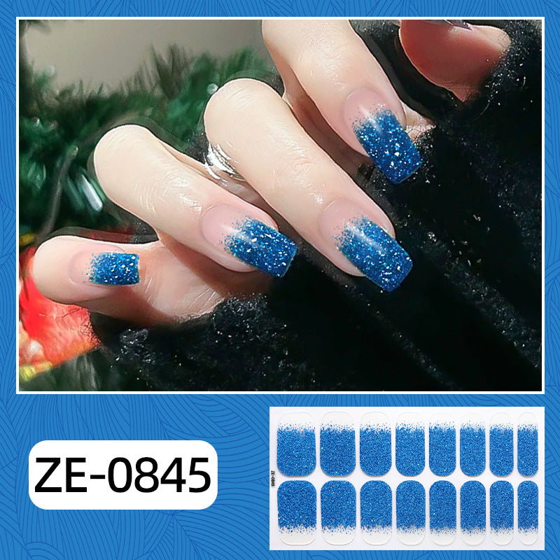 Glitzer Ombre Nagel Wraps